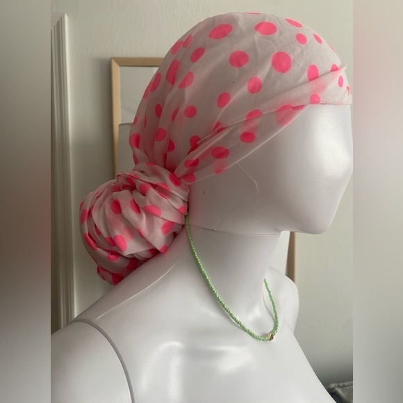 Chinese Laundry Pink Dots Infinity Scarf - Picture 8 of 11